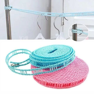 kit 3 Corda de varal nylon 10M antiderrapante para cabides tamanho ajustável metros fácil instalação gancho