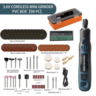 Kit 96 peças Mini Esmerilhadeira Sem Fio Conjunto De Elétrica Polidora Kit De Perfuratriz