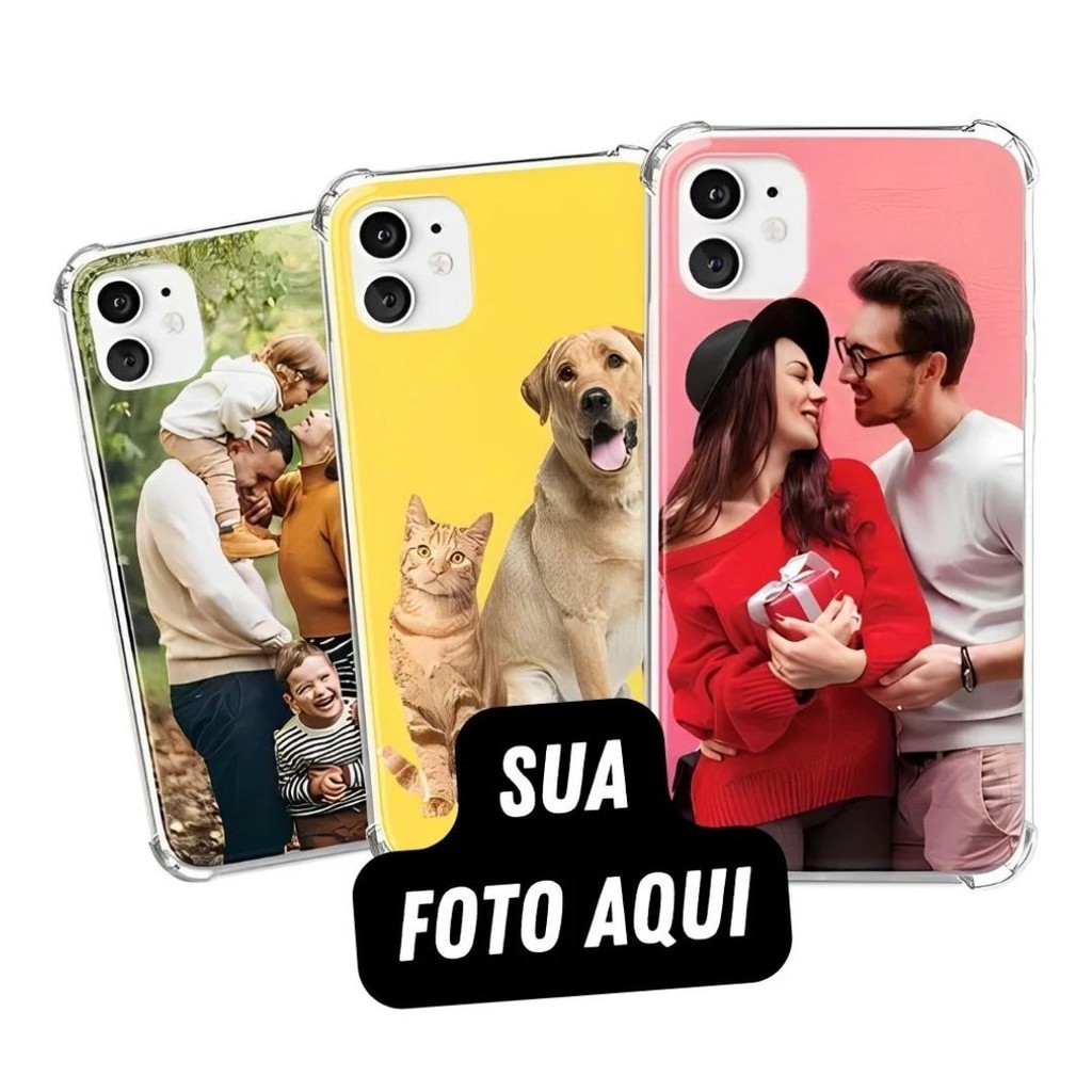 Capa Capinha de Celular Personalizada para IPHONE com Foto Nome Time ...