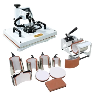 Prensa Térmica 10 em 1 32x45cm Sublimação Plana Camiseta Caneca Boné Prato - 110v em Oferta na Shopee