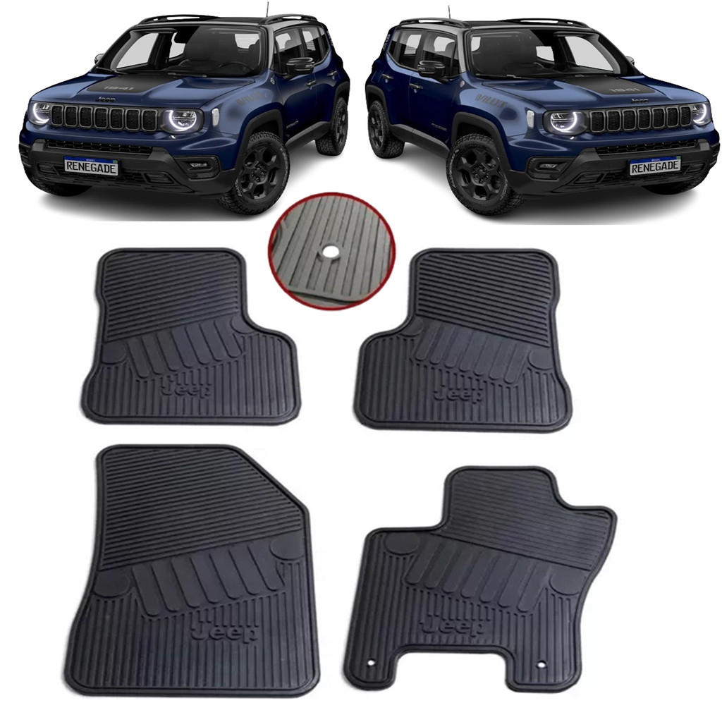 Tapete Borracha Original Mopar - Renegade 2016 a 2023 | Shopee Brasil