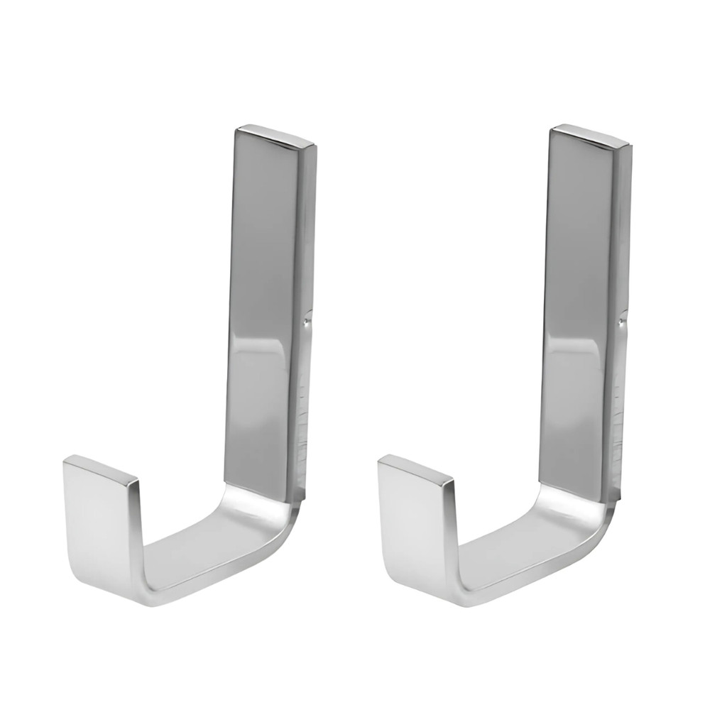 Kit 02 Cabide Quadrado Inox Para Banheiro Fixação Dupla Oculta | Shopee ...