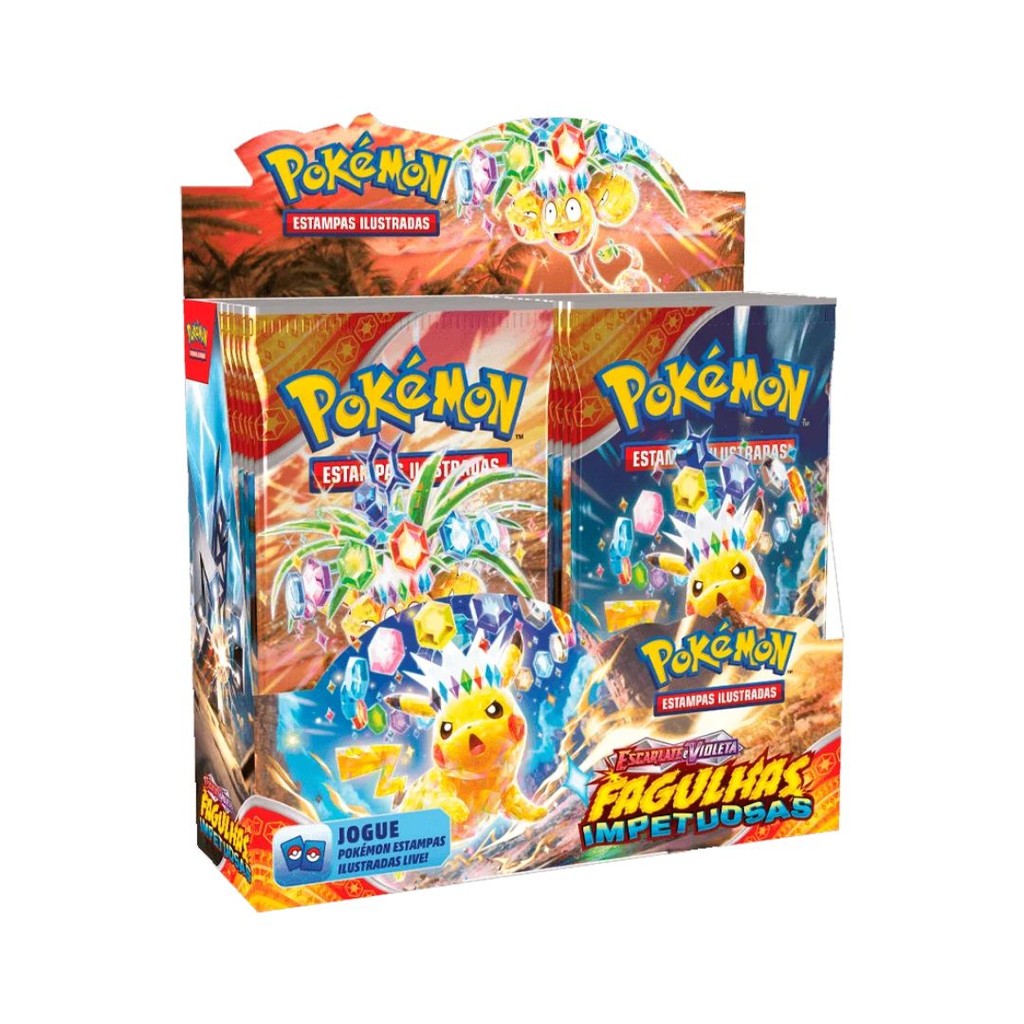 Booster Box Fagulhas Impetuosas Pokémon TCG Cartas Oficial COPAG Caixa ...