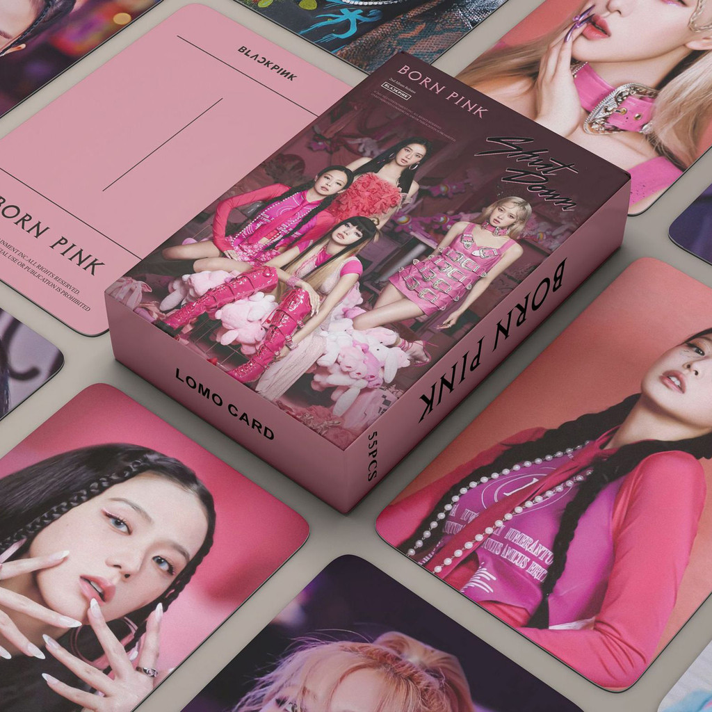 GNHG 2025 Photocards Blackpink - Set De 55 Tarjetas Lomo Y 40 Pegatinas, Incluye Caja De Regalo, Ideal Para Fans Y Coleccionistas
