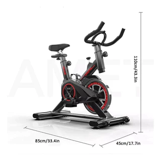 Bicicleta Spinning Ergométrica Semi Profissional Sport Preto até 120kg em Oferta na Shopee