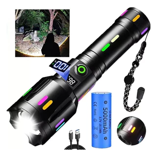 Lanterna Poderosa Led Recarregável De Luz Tática Led W600