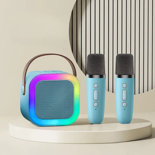 K12 Caixa De Som Com Microfones Bluetooth Karaokê Brincadeiras em Família em Oferta na Shopee