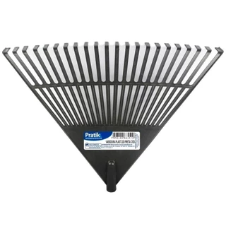 Vassoura Jardim Pratik Plástica 22 Dentes Preta Com Cabo - Embalagem com 6 Unidades em Oferta na Shopee