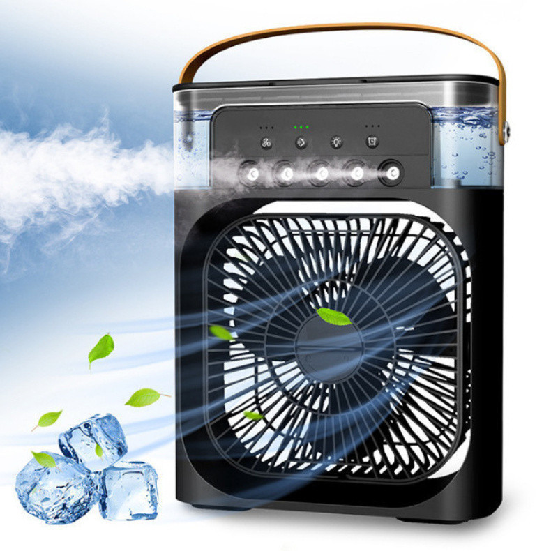Imagem do produto Refrigerador De Ar Ventilador Umidificador Portátil Com Led Reservatório De Água Led TIPO C USB 2