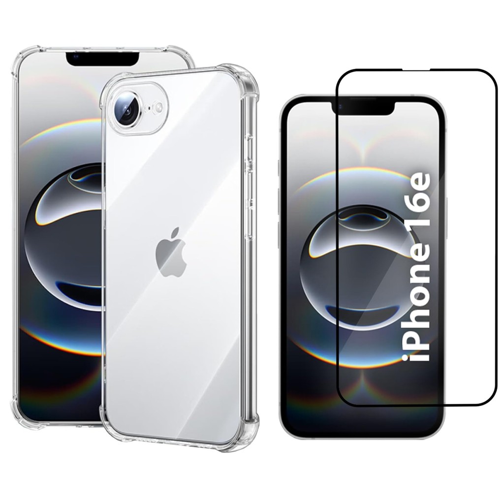 Kit Capa Capinha Para iPhone 16E Anti Impacto + Película 3d | Shopee Brasil