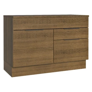 Balcão Gabinete 120 cm 1 Portas e 2 Gavetas (Com Tampo) Stella Madesa em Oferta na Shopee