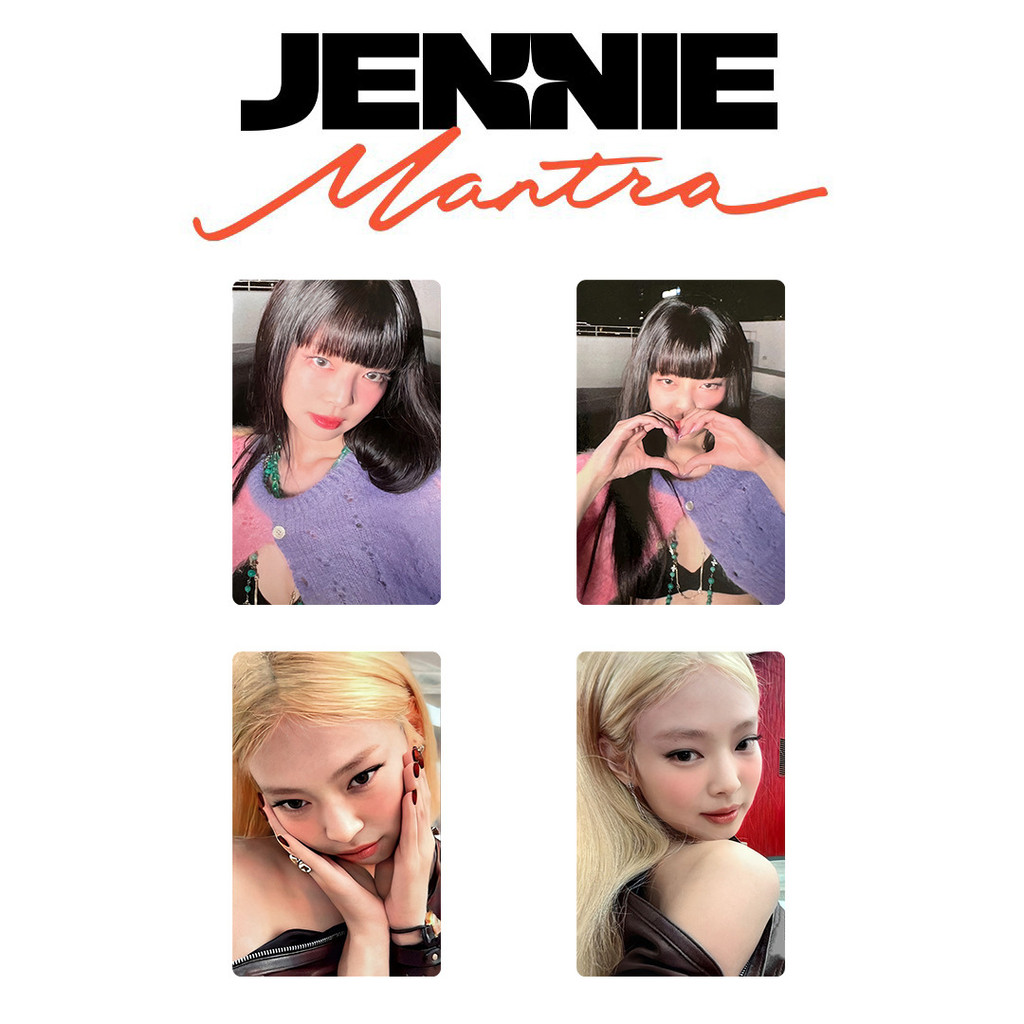 blackpink ジェニ ソロ MANTRA サノク トレカ 2枚セット Kpop BLACKPINK Jennie Solo Single Mantra Carta De Jogo Cartão