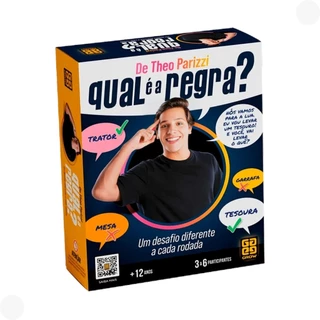 Jogo de tabuleiro Qual É A Regra? de Theo Parizzi 04692 Grow