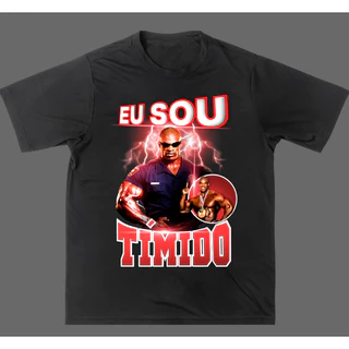 Camiseta Academia Trein o Ronnie Meme Maromba "EU SOU TIMIDO"