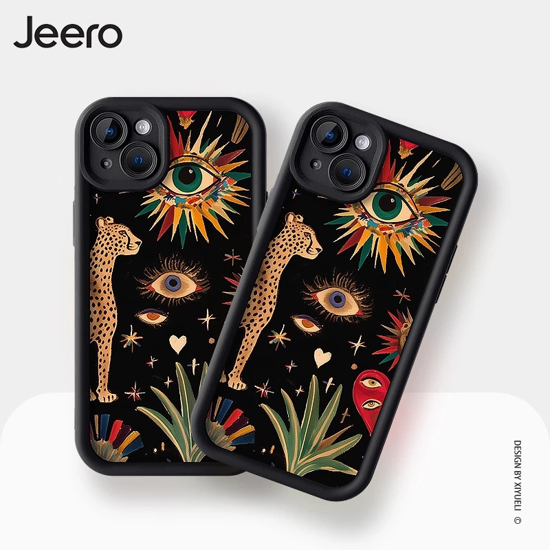 Capinha Capa Resistente A Choques De Padrão de leopardo Iphone 11 12 13 14 15 16 PRO MAX 14 15 16 PLUS