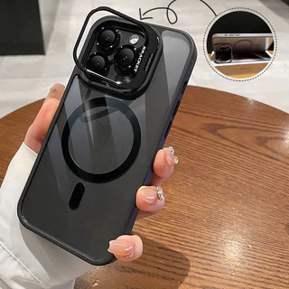 Capa de Luxo Magnética para Iphone 15/16 Pro Max pius com Cobertura Protetora de Lente Metálica Ca HAJ