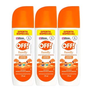 Kit 3 und Repelente Off Family 170ml em Oferta na Shopee