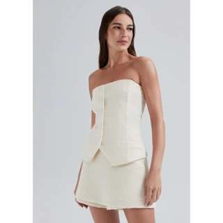 Blusa Sem Alças Texturizada Hering