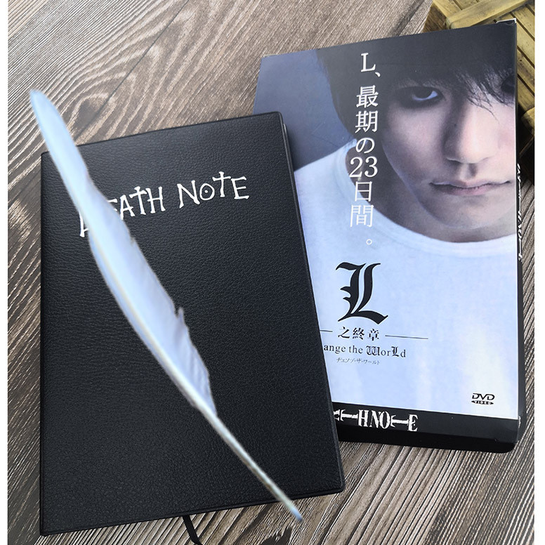 Caderno Death Note + Caneta De Penas Livro Anime Diário Desenho Animado ...