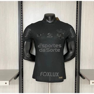 24/25 Away Jersey Black Men Camisa De Futebol (Versão Do Jogador) GJFE