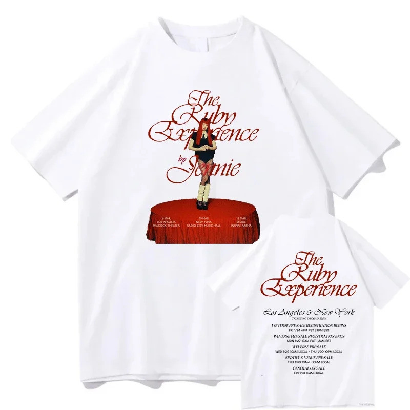 Camiseta The Ruby Experience by JENNIE T Shirts Pure Cotton Unisex