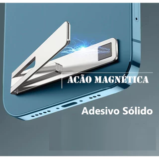 Suporte Ultrafino De Celular Portátil Dobrável Autoadesivo/Universal Ajustável/Tamanho Mini Universal De Alumínio.