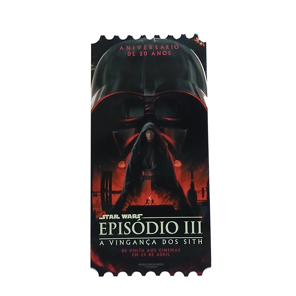 Ingresso Star Wars Card Ticket Colecionador Cinemark Episódio 3 A ...