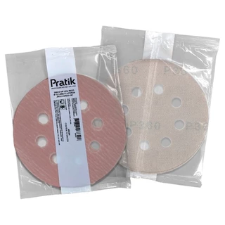 Disco Lixa Seco Pratik AR215 | 127.4mm 8 Furos com Velcro G150 - Embalagem com 10 Unidades em Oferta na Shopee