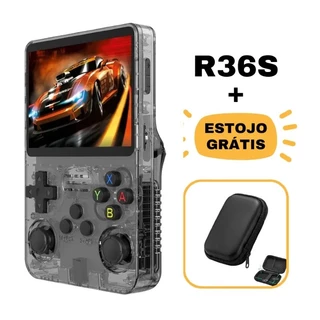 Vídeo Game Portátil R36S + de 15.000 Jogos Console 64g Linux Tela IPS 3.5 Polegadas a Pronta Entrega