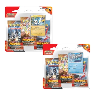 Pokemon 2x Blister Triplo TCG EV8 Fagulhas Impetuosas Wooper e Pachirisu Copag - 35026