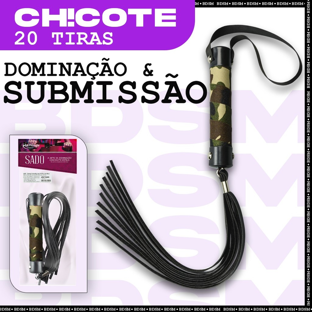 CHICOTE BEDIM COM TIRAS DE 40 CM UNE CHARME, SENSUALIDADE E INTENSIDADE ...