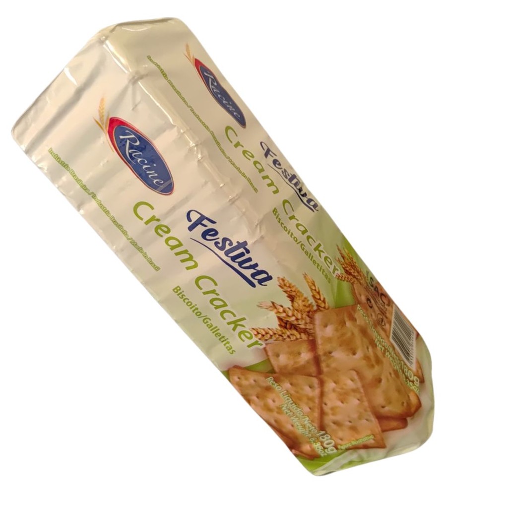 Biscoito Cream Cracker Racine 180g | Shopee Brasil