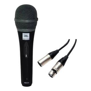 Microfone Jbl Cshm10 Dinâmico Supercardióide + Cabo 5m
