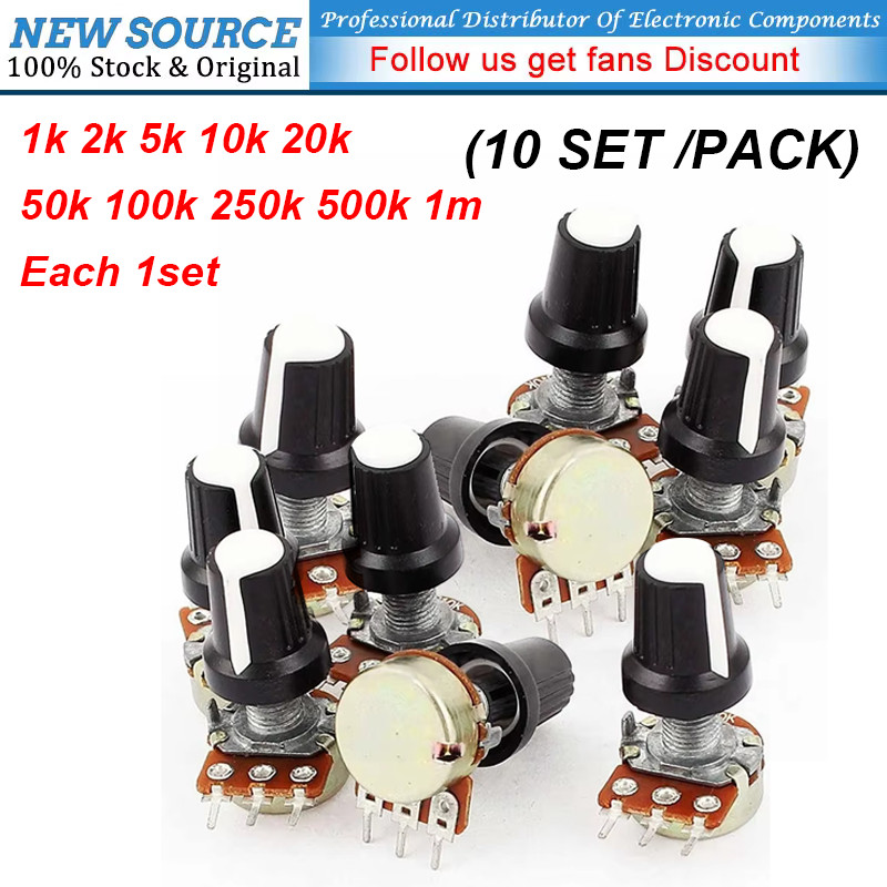 2 Potenziometri A Scorrimento DI-YA SL45V3 45mm 100K Ohm Lineari B100K