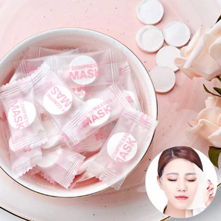 Kit 30/60/90 Unidades Máscaras Faciais Comprimidas Para Tratamento de Beleza – Práticas e Eficientes - WL em Oferta na Shopee