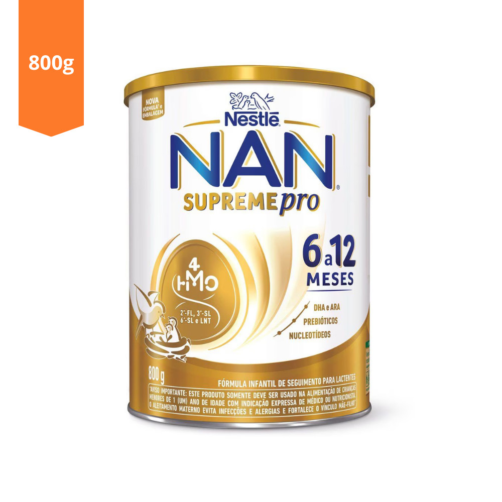 Fórmula Infantil Nan Supreme Pro 6 a 12 meses - 800g | Shopee Brasil