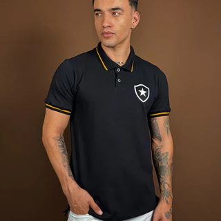 Camisa Botafogo Retrô Polo Ouro Masculina