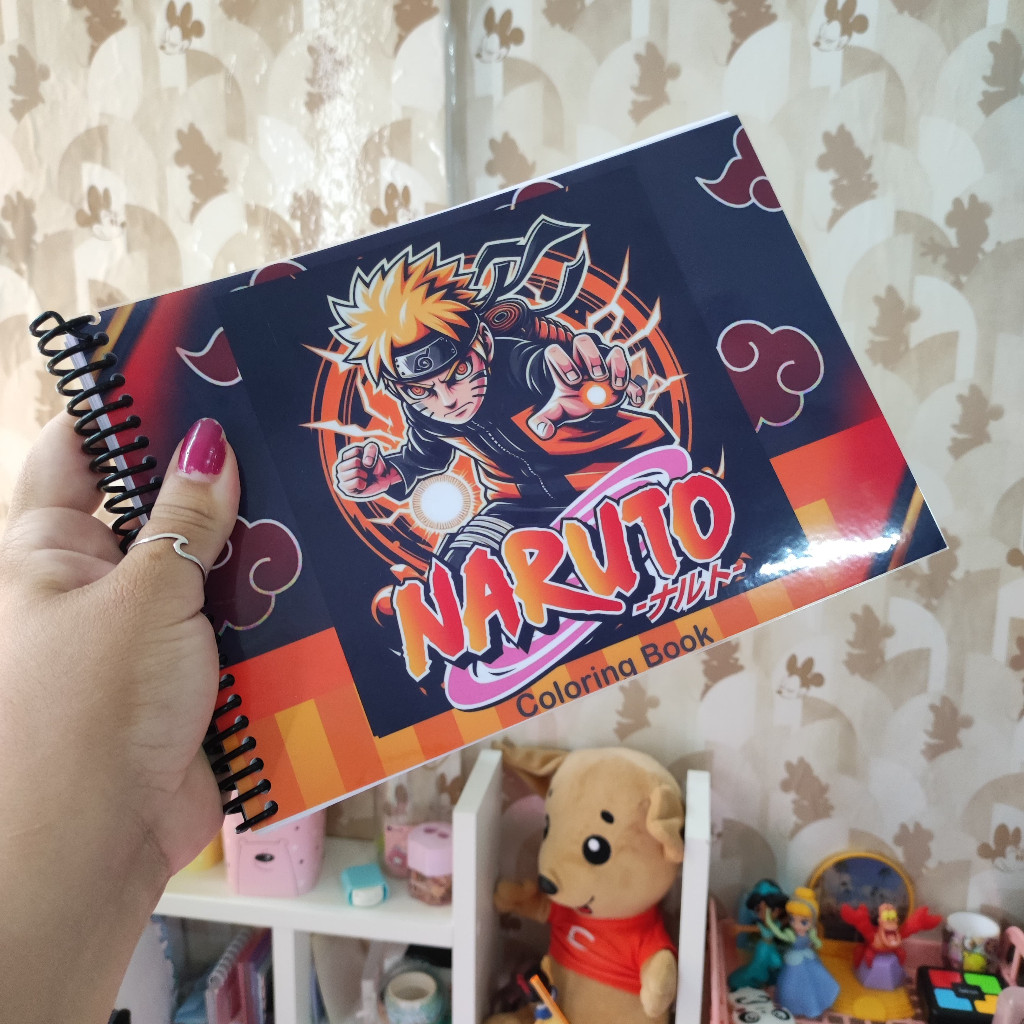 Livro de Colorir Naruto Estilo Bobbie Goods 52 Desenhos 120gr tamanho ...