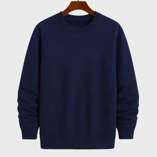 Blusa Moletom Careca liso gola redonda unissex com ribana flanelado de frio Promoção