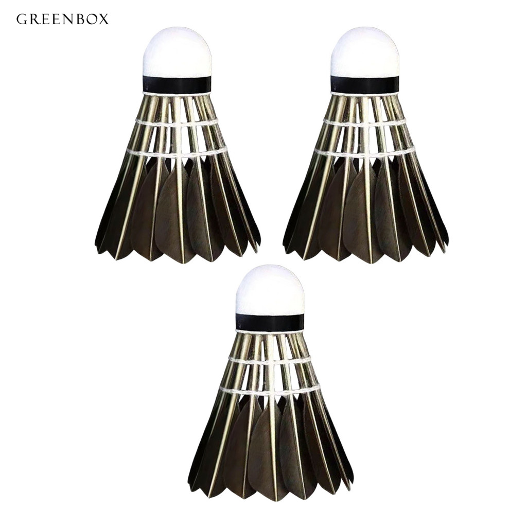 Premium Duck Feather Birdie Badminton Black Shuttlecocks for Indoor