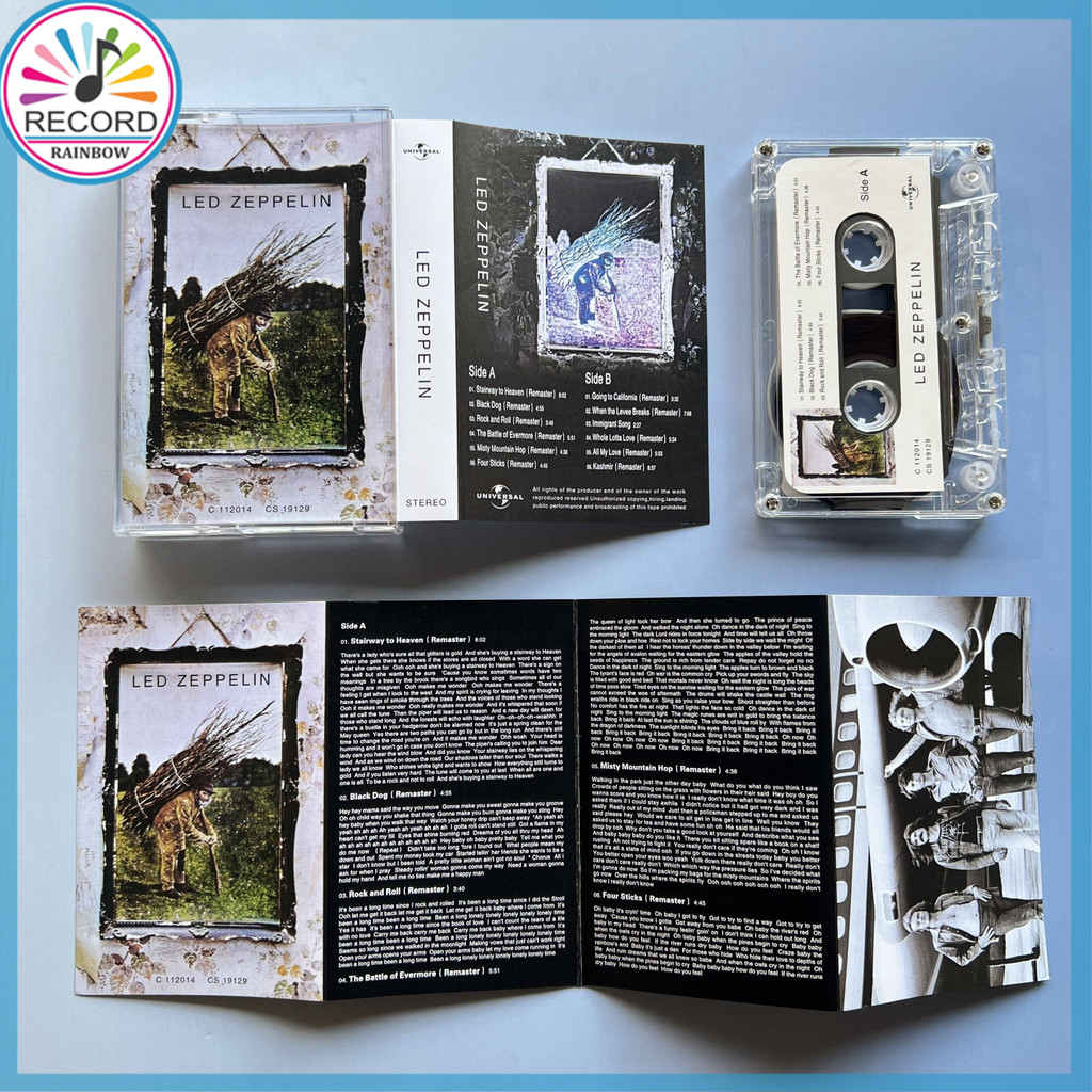 Led Zeppelin 4枚セット Led Zeppelin IV K7 Fita Cassette Tape Brand New [Lacrado] Original