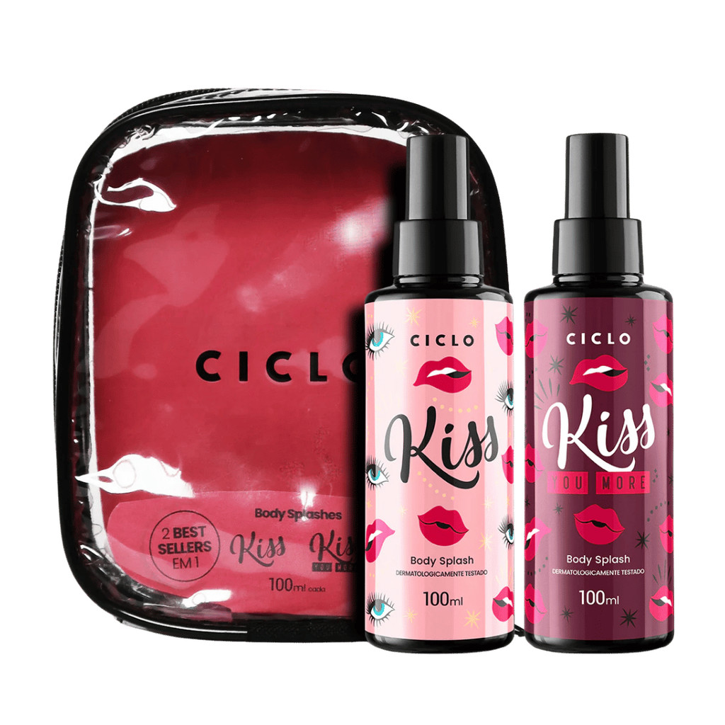 Kit Estojo Ciclo Body Splash Kiss E Kym Ml Shopee Brasil