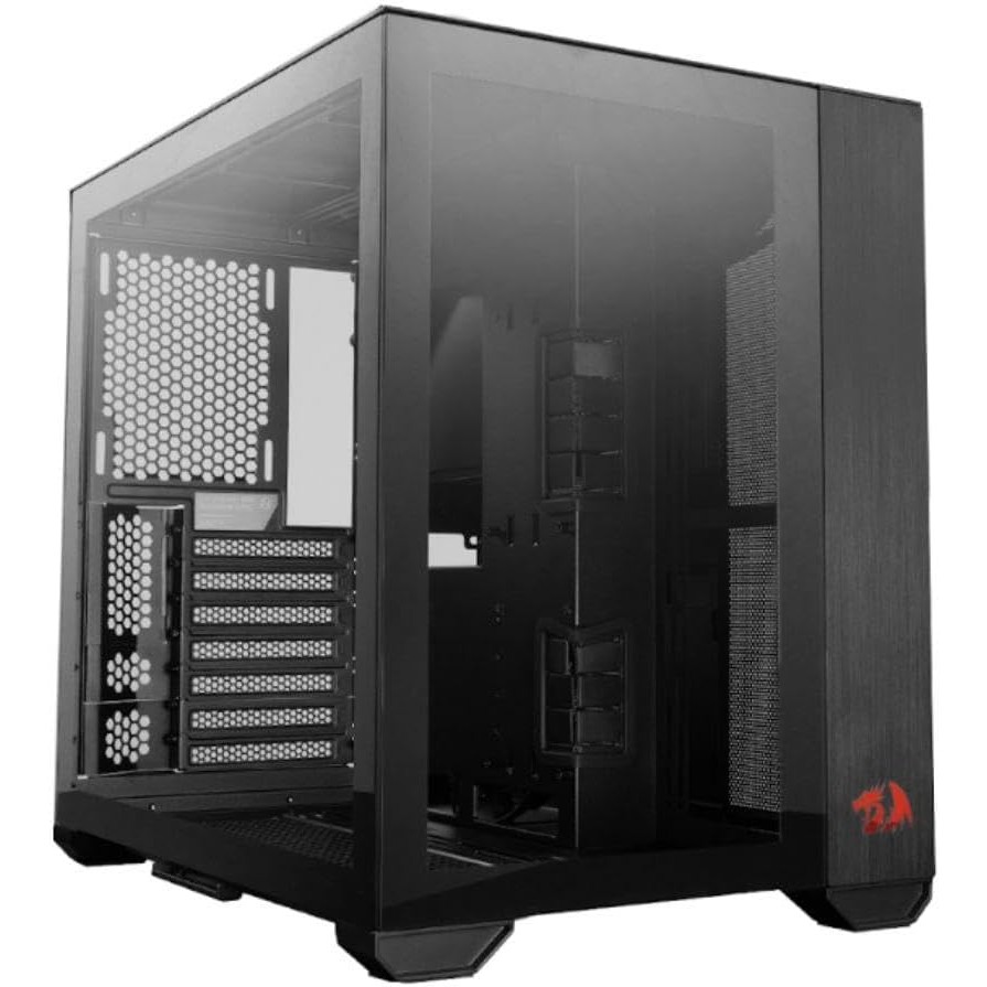 Gabinete Gamer Lian Li Redragon,Mid Tower,Vi-Temperado,Black