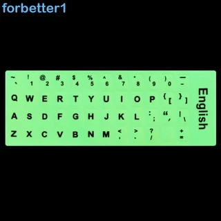 Adesivos Luminosos Para Teclado FORBETTER , Coreano , Japonês , Laptop , PC , Tailandês , Não Degomagem , Alfabeto Inglê