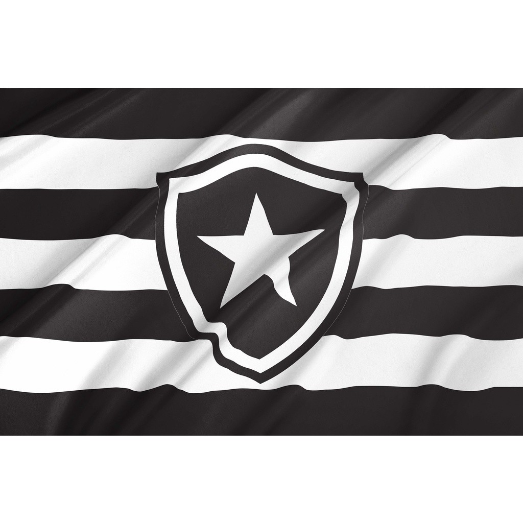 Bandeira Botafogo 145x85 Cm Oxford Poliéster Tecido