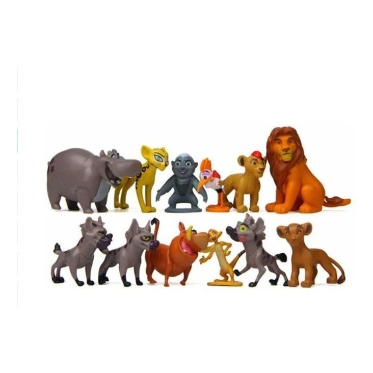 Kit 12 Peças Lion King - O Rei Leão - Action Figure - Miniatura Boneco ...