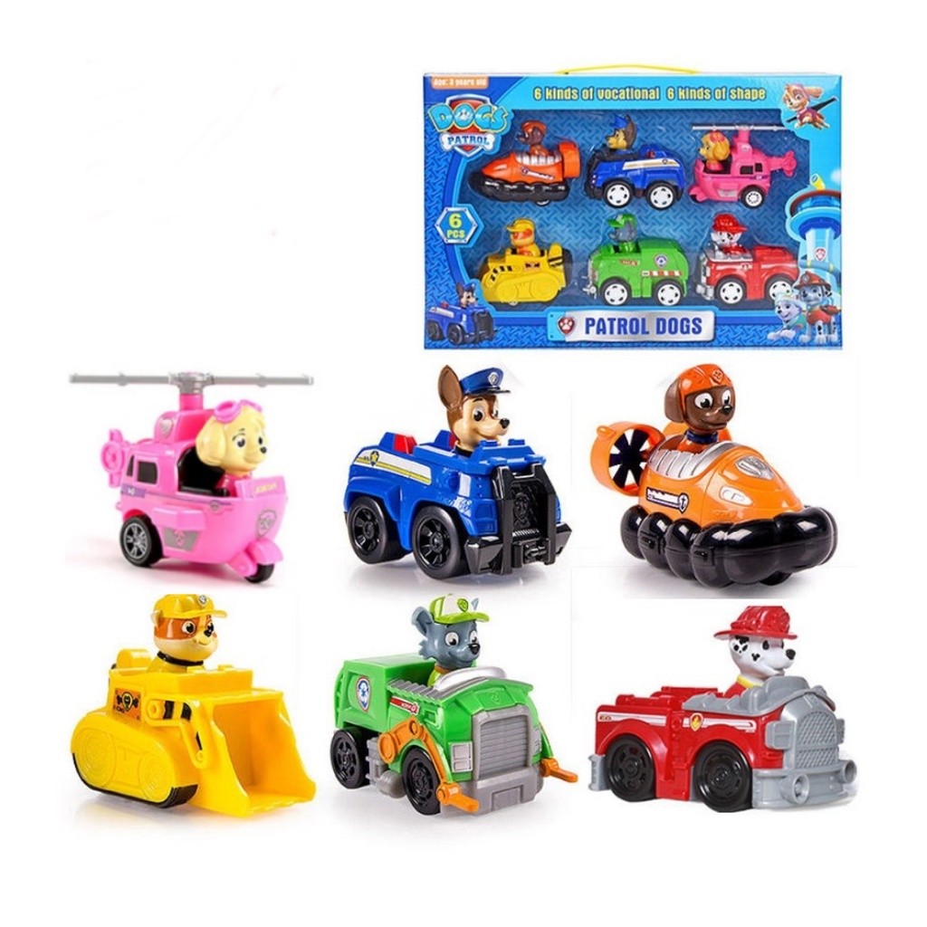 Kit 6 Carrinho Patrulha Canina Brinquedo Coleção Premium | Shopee Brasil