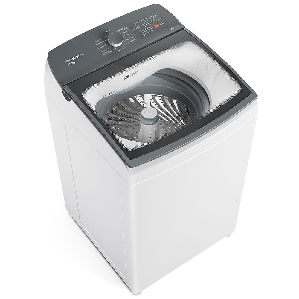 Lavadora de Roupas Brastemp 15Kg BWF15AB com Ciclo Tira Manchas