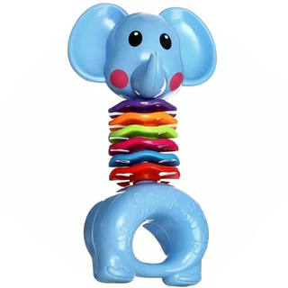 Chocalho Brinquedo Infantil de Elefante Divertido para Bebês - Castela