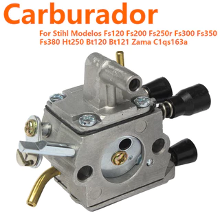 Carburador Roçadeiras Modelos Fs120 Fs200 Fs250r Fs300 Fs350 Fs380 Ht250 Bt120 Bt121 Zama C1qs163a 4134-120-0655